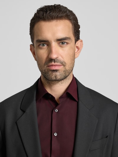 OLYMP No. Six Super slim fit zakelijk overhemd met kentkraag Bordeaux - 3