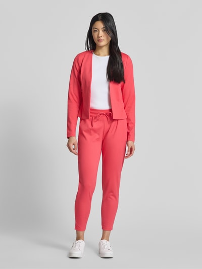 ICHI Slim Fit Bundfaltenhose mit verkürztem Schnitt Modell 'KATE' Pink 1