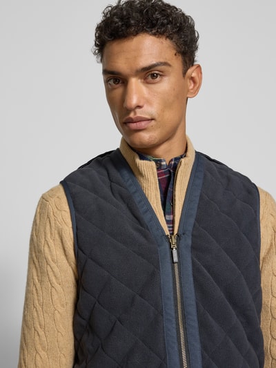 Barbour Regular fit bodywarmer met warme fleece aan de binnenkant Marineblauw - 3