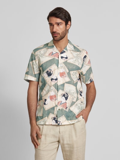 Colours & Sons Regular fit vrijetijdsoverhemd met halflange mouwen Mintgroen - 4