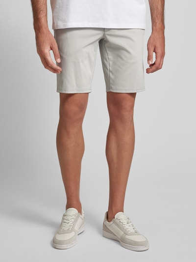 Brax Regular Fit Chino-Shorts mit Gesäßtaschen Modell 'SILVIO' Silber 4