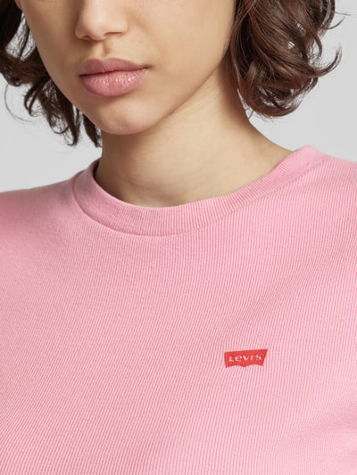 Levi's® T-Shirt mit Label-Print Modell 'ESSENTIAL' Pink 3