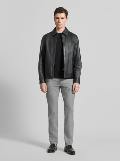 Brax Slim Fit Hose mit Eingrifftaschen Modell 'Chuck' Silber 1