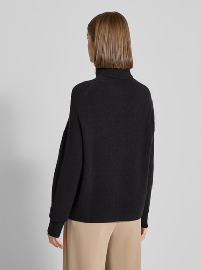 Marc O'Polo Denim Regular fit coltrui van scheerwolmix Zwart - 5