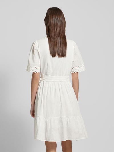 YAS Sukienka o długości do kolan w kopertowym stylu model ‘NAVINA’ Złamany biały 5