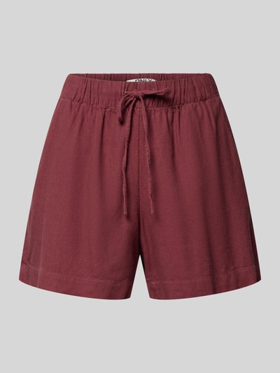 ONLY relaxed fit bermuda's van mix van viscose en linnen model 'GOA' Mauve - 2