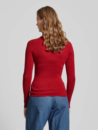 Calvin Klein Jeans Longsleeve mit Rollkragen Bordeaux 5