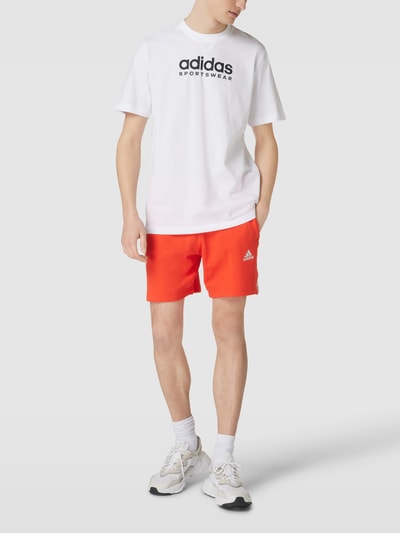 ADIDAS SPORTSWEAR Sweatshorts mit Logo-Stitching Rot 1