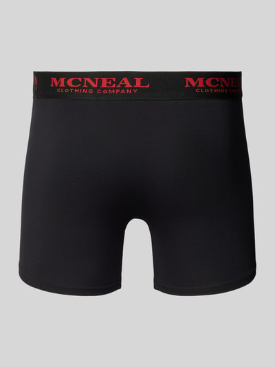 MCNEAL Trunks mit Label-Bund im 3er-Pack Metallic Black 3