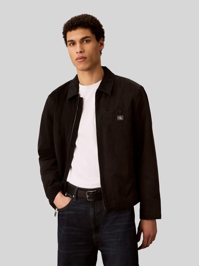 Calvin Klein Jeans Kurtka koszulowa z czystej bawełny w kroju regular fit Czarny 4