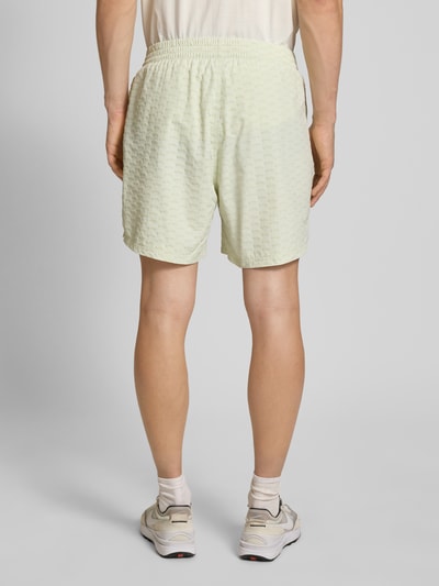 BLKVIS Korte regular fit broek met labelstitching Lichtgroen - 5