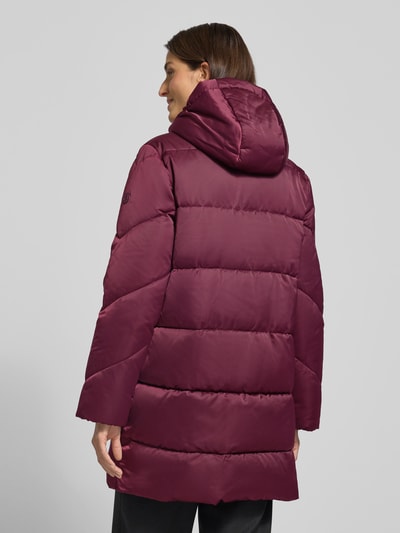 BOSS Regular fit gewatteerde lange jas van waterafstotend materiaal, model 'PETRANO' Bordeaux - 5