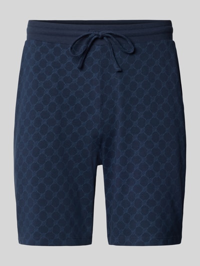 JOOP! Collection Sweatshorts met elastische band en tunnelkoord Marineblauw - 2