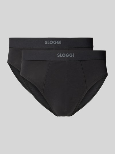 Sloggi Slip mit elastischem Label-Bund Modell 'EVER' Black 1