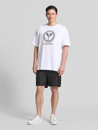 COLUCCI T-Shirt mit Label-Print Modell 'IKARUS' Weiss 1