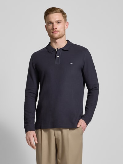 Fynch-Hatton Regular Fit Poloshirt mit Logo-Stitching Marine 4