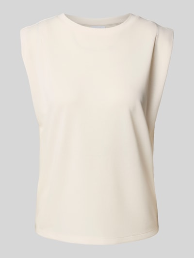 Jake*s Collection Regular Fit T-Shirt mit Kappärmeln Beige 2