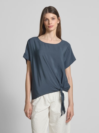 Christian Berg Woman Blusenshirt mit Rundhalsausschnitt Dunkelgrau 4