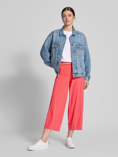Raffaello Rossi Regular fit culotte met vaste persplooien, model 'SALLY' Koraal - 1