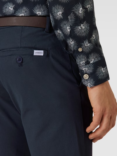 Lindbergh Chino met Franse steekzakken Blauw - 3