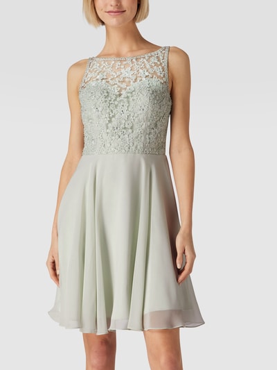 Laona Cocktailkleid mit floralen Stickereien Mint 4