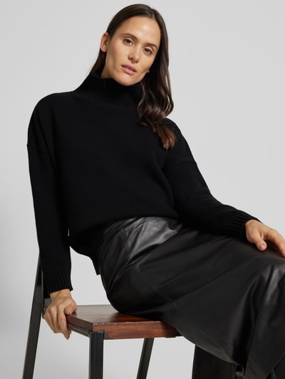 Weekend Max Mara Strickpullover mit Stehkragen Modell 'BORGIA' Black 3