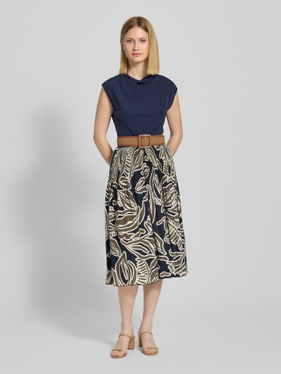 OPUS Midirock mit elastischem Bund Modell 'Ribane' Petrol 1