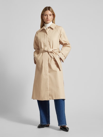 Soyaconcept Trenchcoat mit Bindegürtel Sand 4