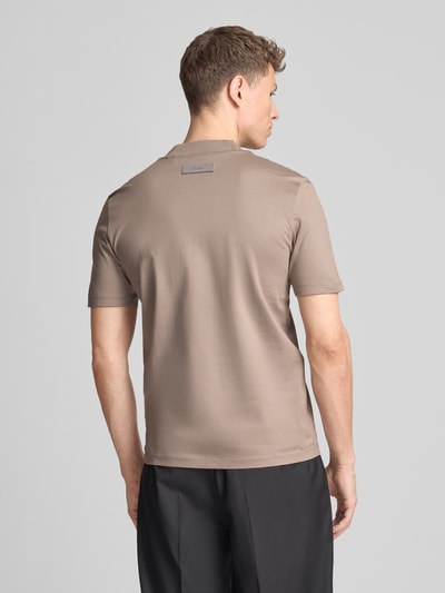HUGO Regular Fit T-Shirt aus reiner Baumwolle Modell 'DIMERSOM' Hellbraun 5