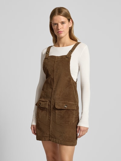 Only Leicht ausgestellt Freizeitkleid aus Baumwoll-Mix Modell 'GLOBAL'  Mittelbraun Mel 4