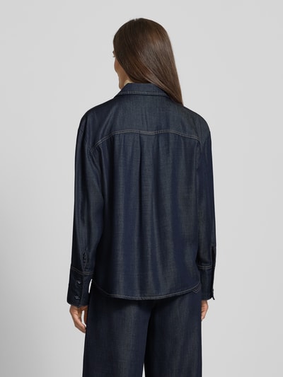 MAC Jacke mit Knopfleiste Dunkelblau 5