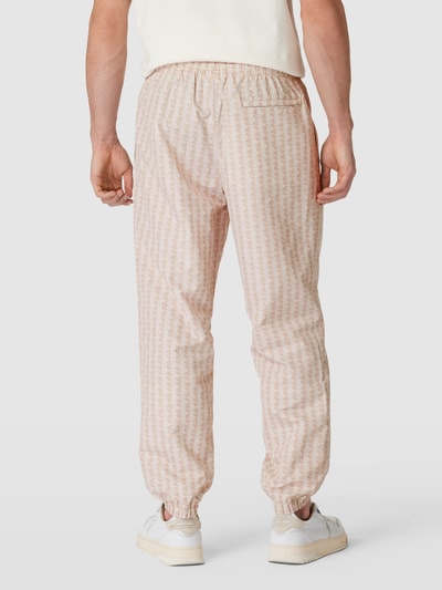 Lacoste Sweatpants met all-over motief Beige - 5