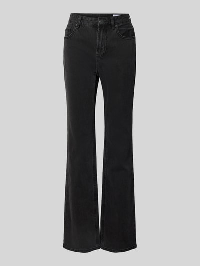 VERO MODA Wide leg jeans van katoenmix, model 'TESSA' Zwart - 2
