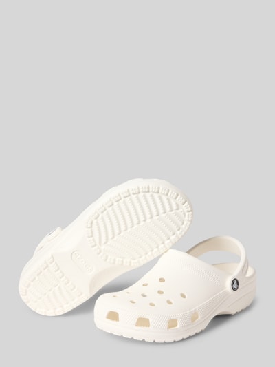 Productfoto, Clogs met labeldetail van Crocs in crème, afgeronde punt, comfortmodel, verstelbare riempjes, hakhoogte maat 39/40: 4 cm