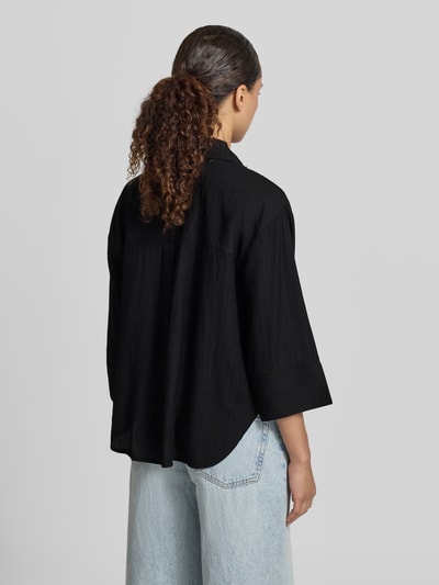 OPUS Regular Fit Bluse aus Viskose-Mix mit 3/4-Arm Modell 'Forna' Black 5