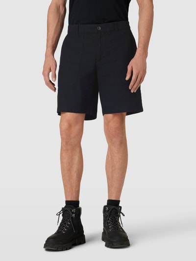 COLUMBIA Straight Leg Bermudas in unifarbenem Design Black 4