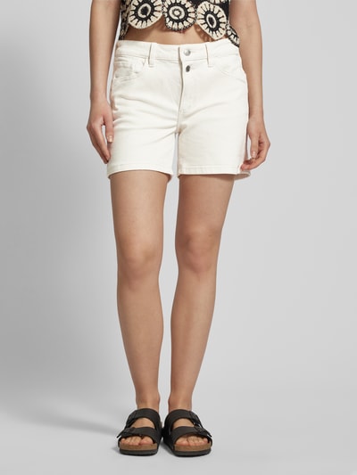 QS Regular Fit Jeansshorts im 5-Pocket-Design Modell 'Abby' Weiss 4