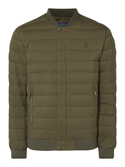 Polo Ralph Lauren Daunenjacke mit gerippten Abschlüssen Oliv 2