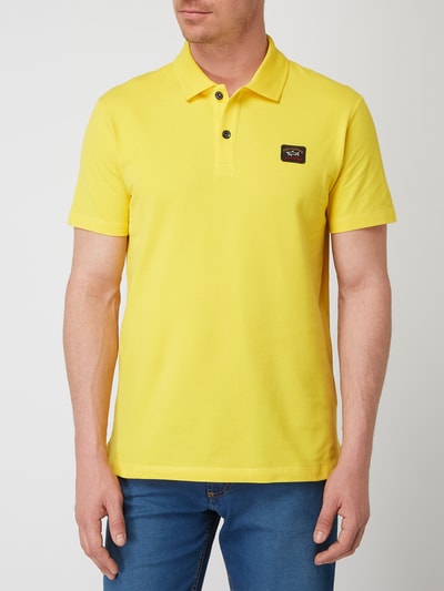 Paul & Shark Poloshirt aus Organic Cotton Gelb 4