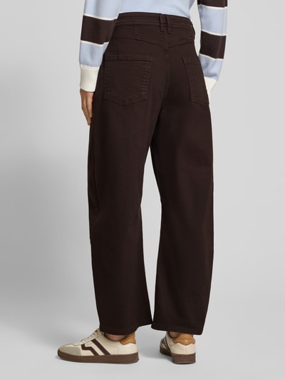 Smith and Soul Jeansy o kroju barrel fit z wpuszczanymi kieszeniami Ciemnobrązowy 5