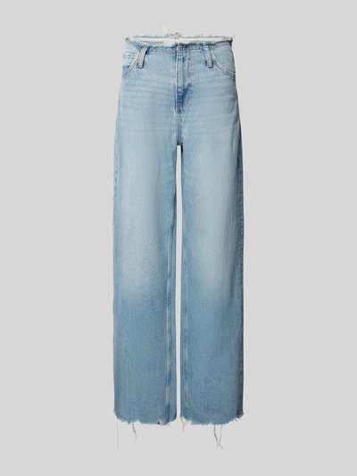 Mango Wide Leg Jeans im Destroyed-Look Modell 'AMAIA' Jeansblau 2