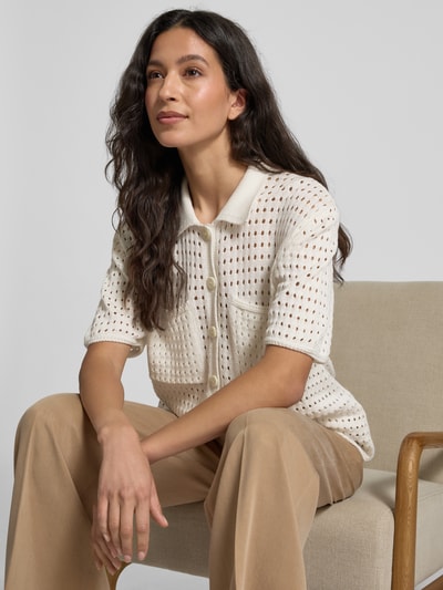 Smith and Soul Cardigan mit 1/2-Arm Offwhite 3