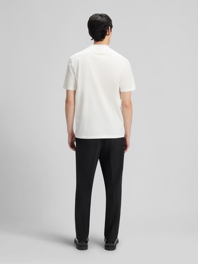 HUGO Slim Fit T-Shirt aus reiner Baumwolle Modell 'DIMERSOM' Offwhite 5