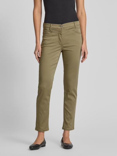 Betty Barclay Slim Fit Hose im 5-Pocket-Design Oliv 4