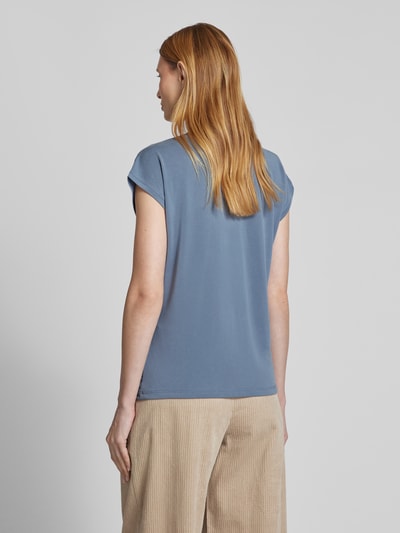 Vero Moda Comfort Fit T-Shirt mit Modal-Anteil Modell 'FILLI' Bleu 5