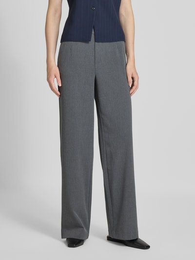 Vila Stoffhose mit elastischem Bund Modell 'VIVARONE' Mittelgrau 4