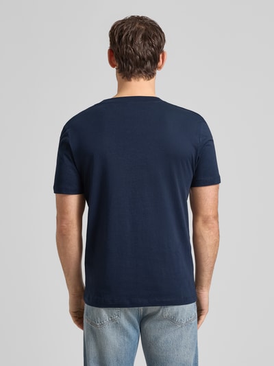 Tom Tailor Denim Regular Fit T-Shirt aus reiner Baumwolle Marine 5