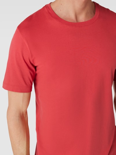 Hanro T-shirt met ronde hals, model 'Living Shirt' Donkerrood - 3