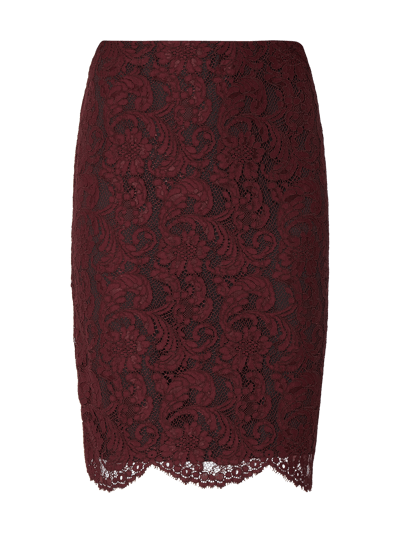 Lauren Ralph Lauren Rok van gebloemd kant  Bordeaux - 2