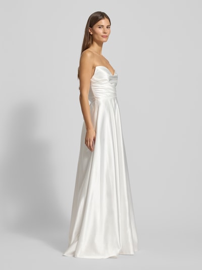 Laona Regular Fit Abendkleid mit Schnürverschluss Weiss 1